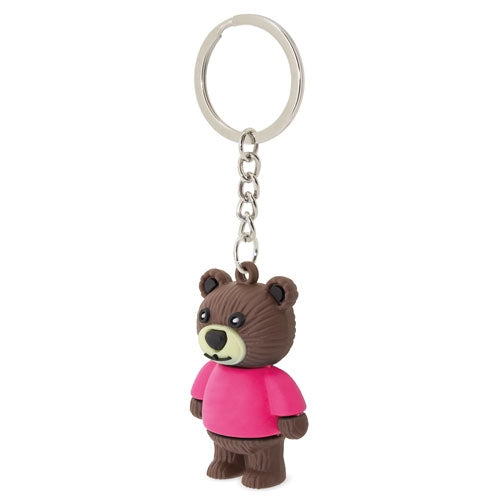 Llavero Osito Valentin Rosa