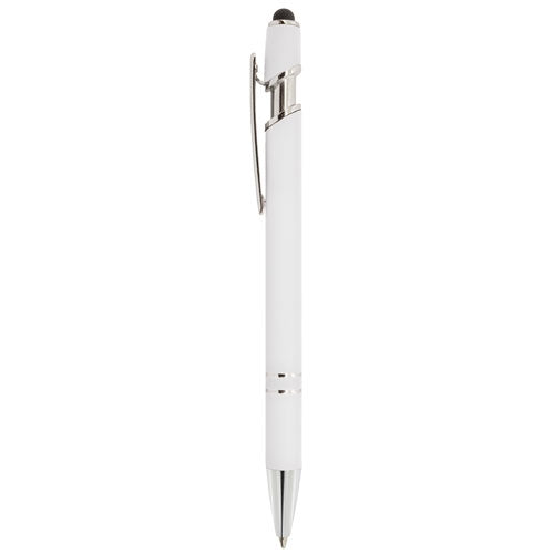Boligrafo Metalico Con Touch Blanco
