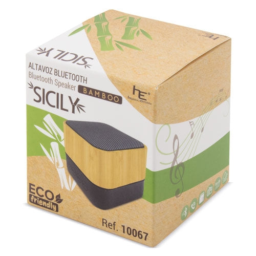 Altavoz Bluetooth De Bambu "Sicily"