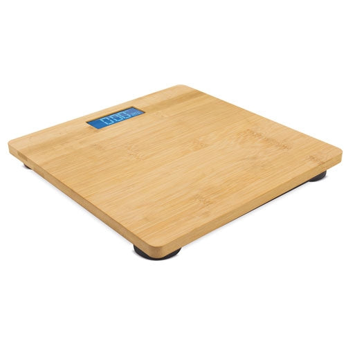 Bascula De Baño Con Temperatura De Bambu