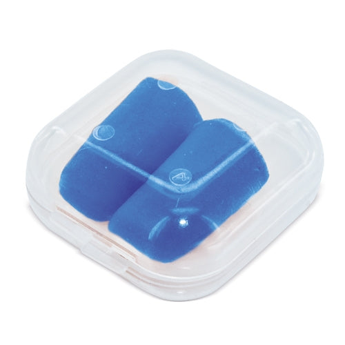 Tapones Para Oidos En Caja De Plastico Azul