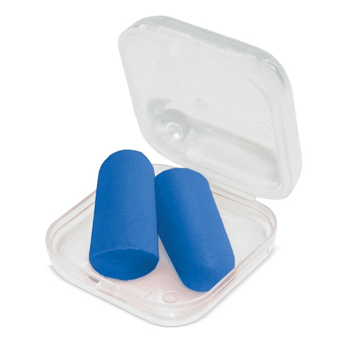 Tapones Para Oidos En Caja De Plastico Azul