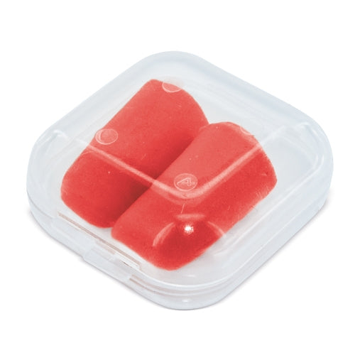 Tapones Para Oidos En Caja De Plastico Rojo