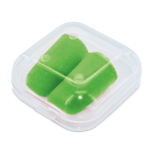 Tapones Para Oidos En Caja De Plastico Verde