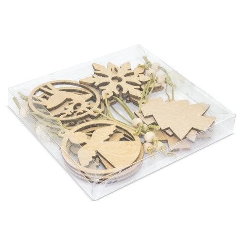 Set Adornos De Madera