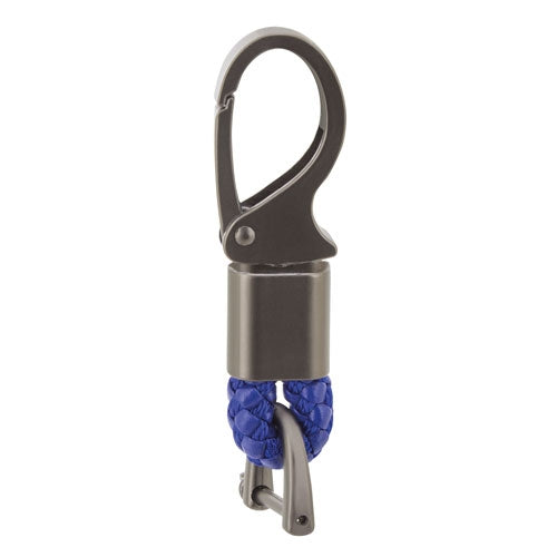 Llavero-Mosquetón Metálico Naútico Azul
