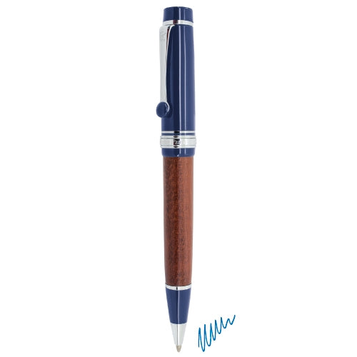 Boligrafo De Madera Pierre Delone Azul