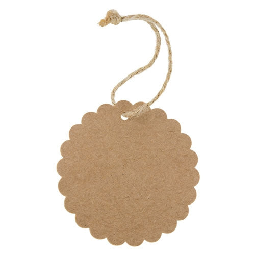 Etiqueta Kraft Festoneada