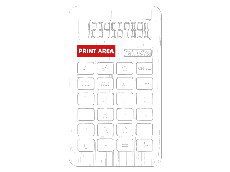 Calculadora Bambú/Fibra De Trigo "Biomat"
