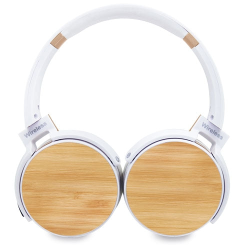 Auriculares De Bambú Blanco