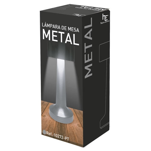 Lampara De Mesa Plata