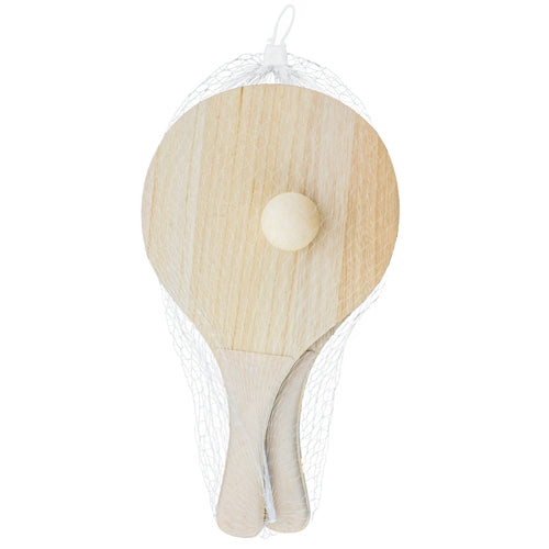 Set Palas De Playa Madera Y Fibra De Trigo