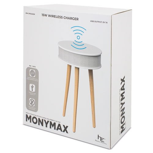 Mesa Altavoz Bluetooth Con Carga Inalámbrica "Monymax"