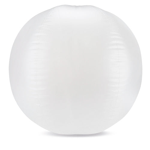10 X Balon De Playa Blanco Translucido