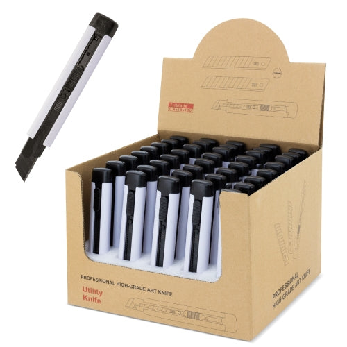 Cutter Con Stop Automatico Blanco