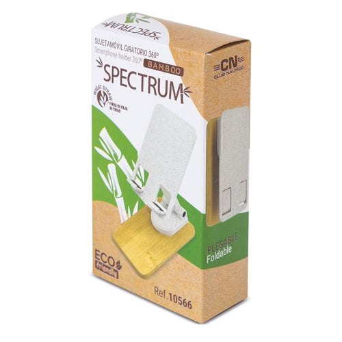 Sujeta Móvil Giratorio Bambú-Fibra Trigo Spectrum