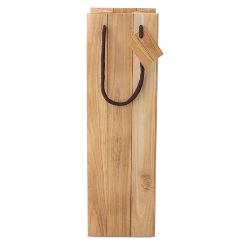 Bolsa Papel Efecto Madera 1 Botella