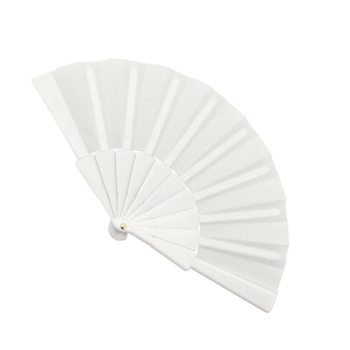 Abanico 10 Varillas Blanco