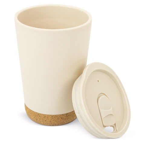 Vaso Térmico Doble Pared Pp/Corcho Crema