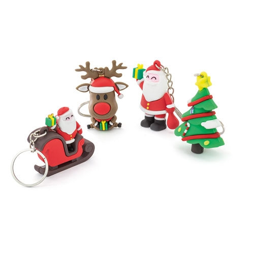 Set 10 Llaveros Navideños