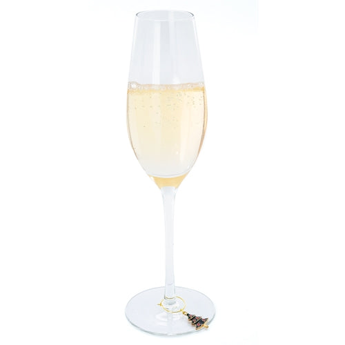 Set De 6 Aros Navideños Para Copas "Brindis"