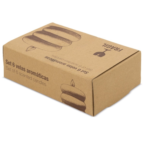 Set De 6 Velas Aromáticas Para Regalo