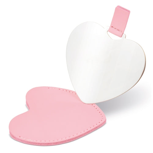 Espejo Corazón Rosa