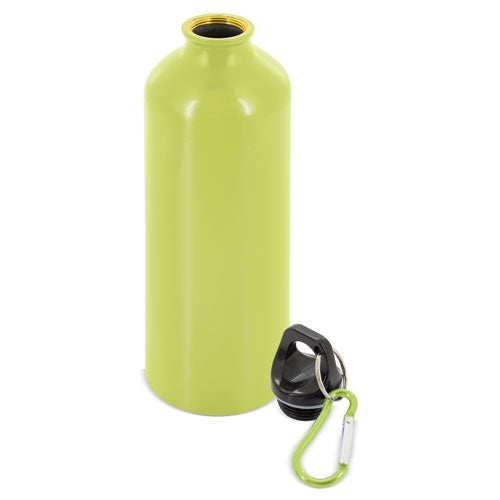 Botella De Aluminio Con Mosqueton 800 Ml. Pistacho