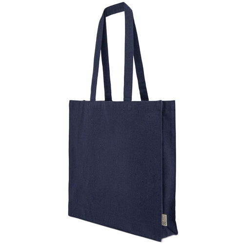 Bolsa de Algodón Reciclado Negro Azul Oscuro