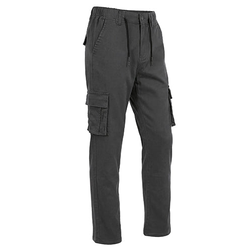 Pantalón Largo Algodón Trabajo con Cintura Elástica