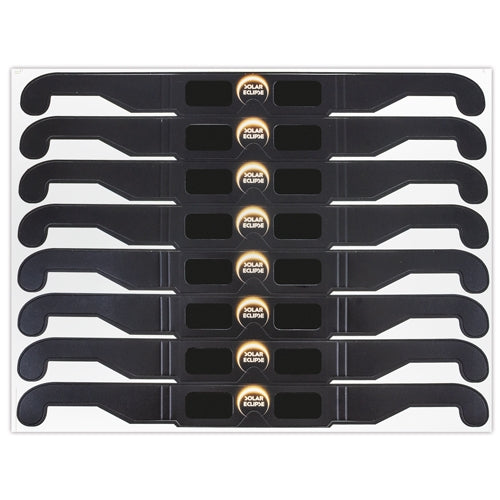 Gafas Eclipse Solar Homologadas ISO - Plancha 8 Unidades