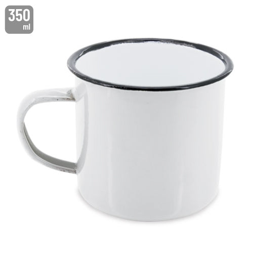 Mug Esmaltada Blanco