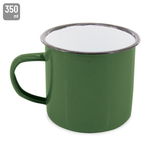 Mug Esmaltada Verde