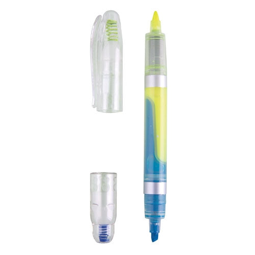 Marcador Doble Azul/Amarillo