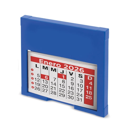 Calendario Coche Azul