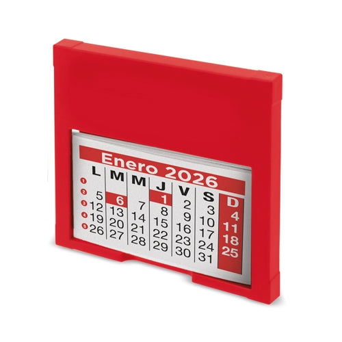 Calendario Coche Rojo