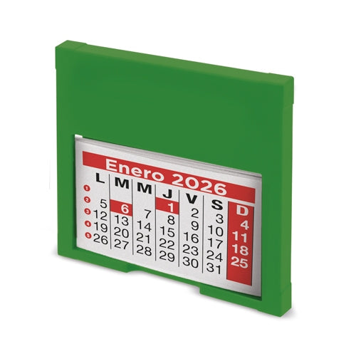 Calendario Coche Verde