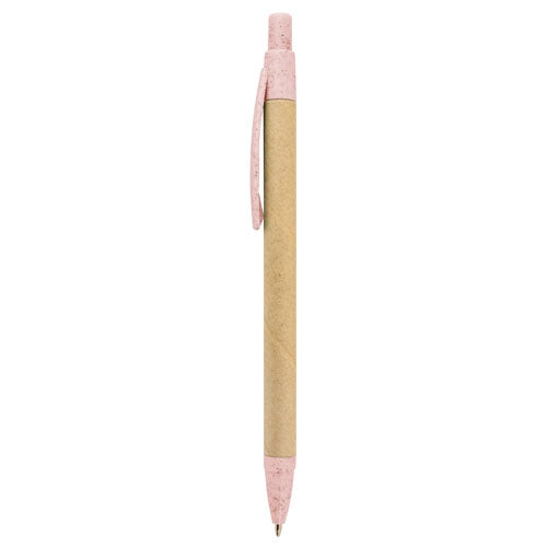 Boligrafo Fibra De Trigo Rosa