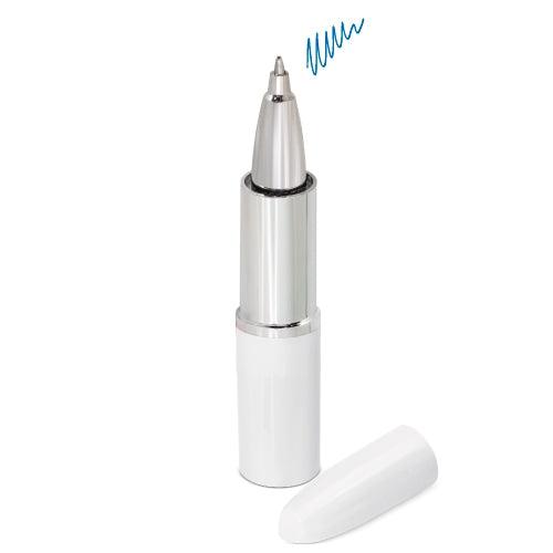 Boligrafo Forma Pintalabios Blanco