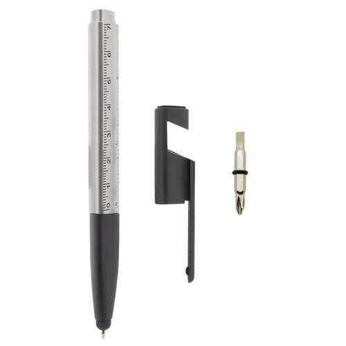 Boligrafo Touch 7 Funciones Plata