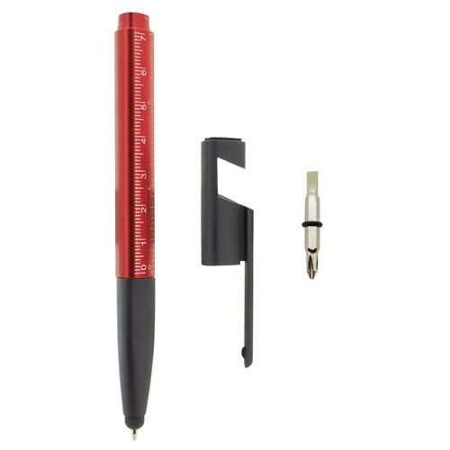 Boligrafo Touch 7 Funciones Rojo