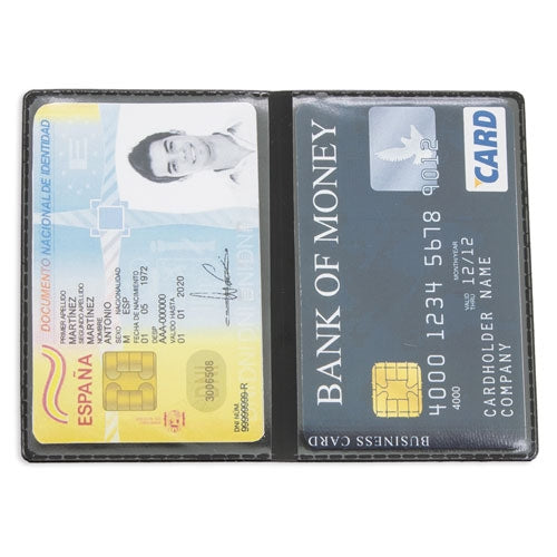 Portatarjetas Doble Negro