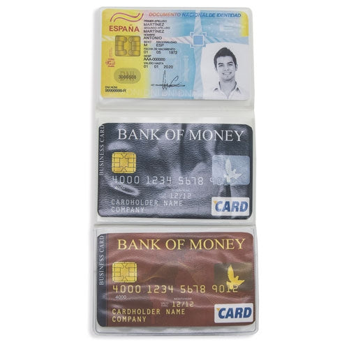 Portatarjetas Triple Blanco