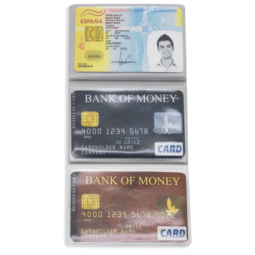 Portatarjetas Triple Plata