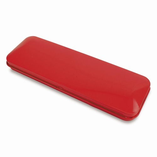 Estuche Metalico Color 2 Pc Ro Rojo