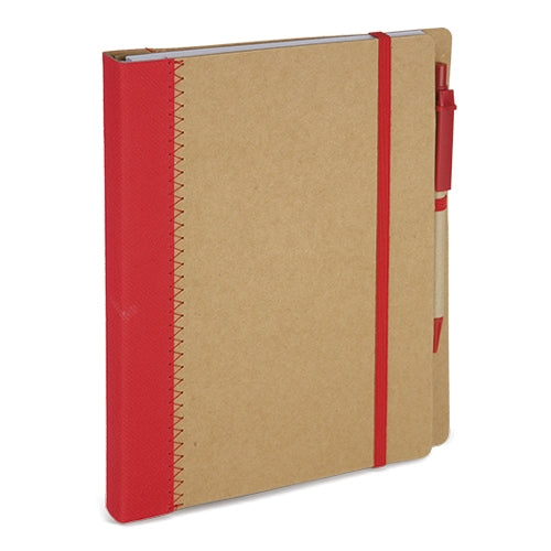 Cuaderno A5 Carton Reciclado Rojo
