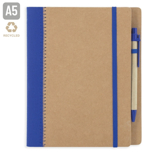 Cuaderno A5 Carton Reciclado Azul