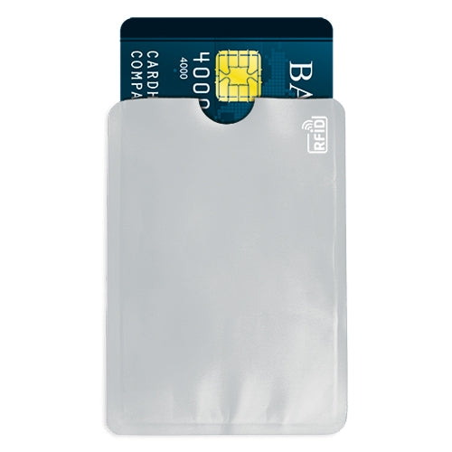 Tarjetero Aluminio Protection Plata