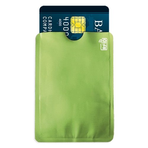 Tarjetero Aluminio Protection Verde