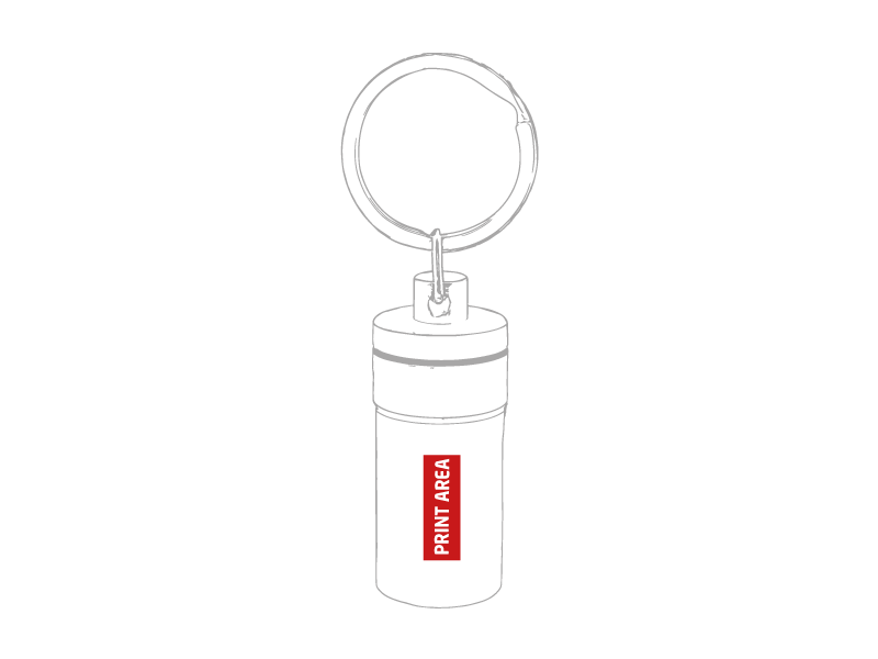 Llavero Aluminio Pastillero "Doc"